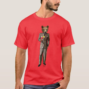Bear with Cocktail T-Shirt