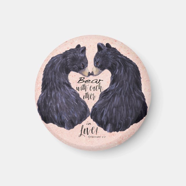 Bear with Each Other Magnet (Front)