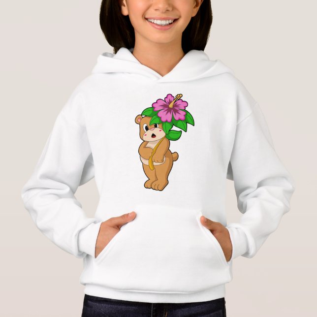 Bear with Flower Hibiscus (Front)