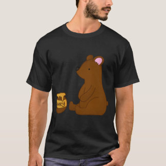 Bear with honey jar family boy T-Shirt