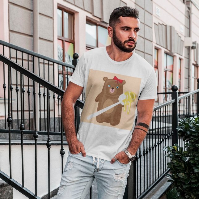 Bear With Honey T-Shirt (Creator Uploaded)