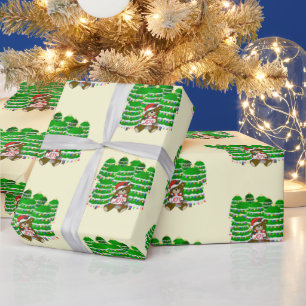 Bear with JOY Christmas Wrapping Paper