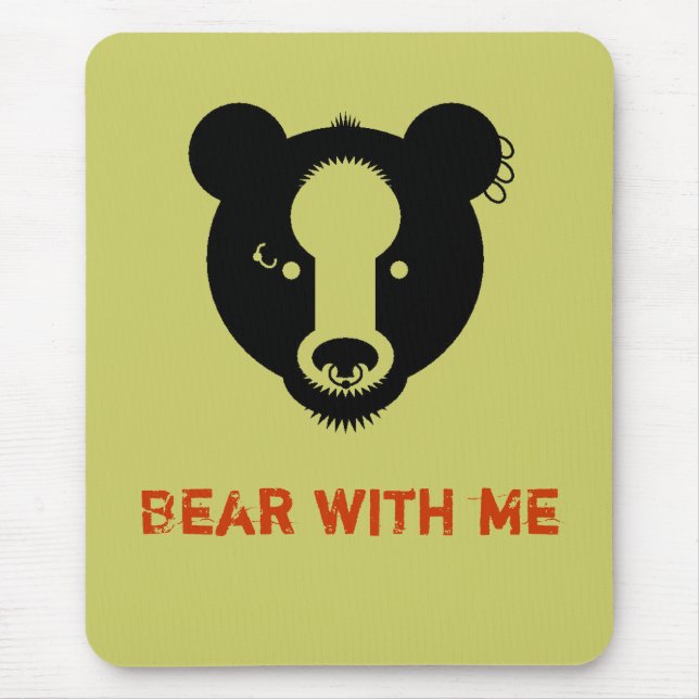 bear with me mouse mat (Front)
