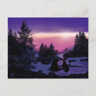 Bear with me Newfoundland Bear Postcard