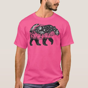 Bear with Mountains and Forests - Wildlife - Natur T-Shirt