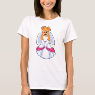 Bear with Wedding dress & Veil T-Shirt