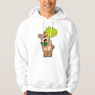 Bear with yellow Flower Hoodie