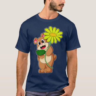 Bear with yellow Flower T-Shirt