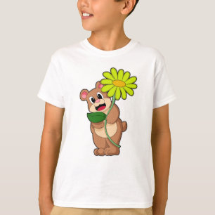 Bear with yellow Flower T-Shirt