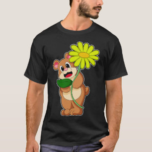 Bear with yellow Flower T-Shirt