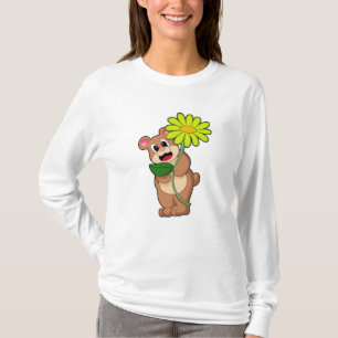 Bear with yellow Flower T-Shirt