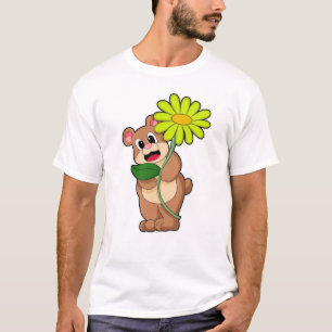 Bear with yellow Flower T-Shirt