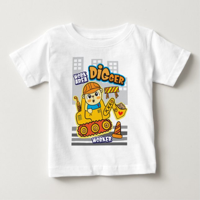 Bear worker baby T-Shirt (Front)