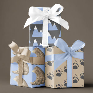 Bear Wrapping Paper Set