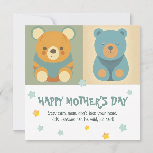 Bear-y Crazy Love: Mother's Day Card (Front)
