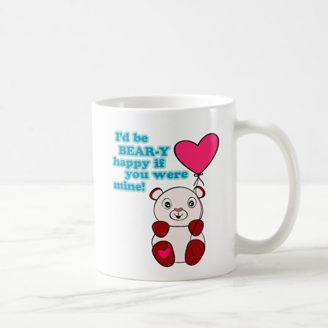 Bear-y Love Valentines Day Coffee Mug (Right)