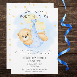 Bear-y Special Day Baby Shower  Invitation