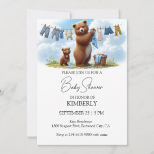 Bear-y Special Moments A Mother's Love  Invitation