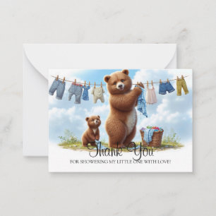 Bear-y Special Moments A Mother's Love Thank You Card