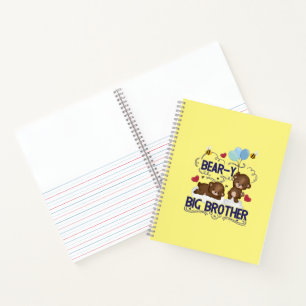 Bear-y Very Big Brother Sibling Pun Notebook
