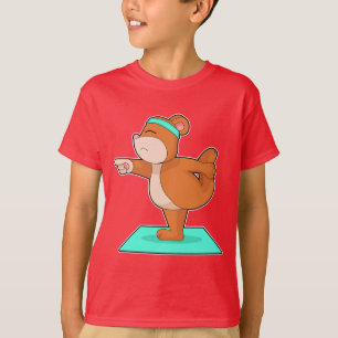 Bear Yoga Fitness Gymnastics T-Shirt