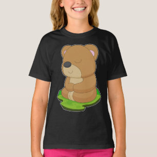 Bear Yoga Fitness Meditation T-Shirt