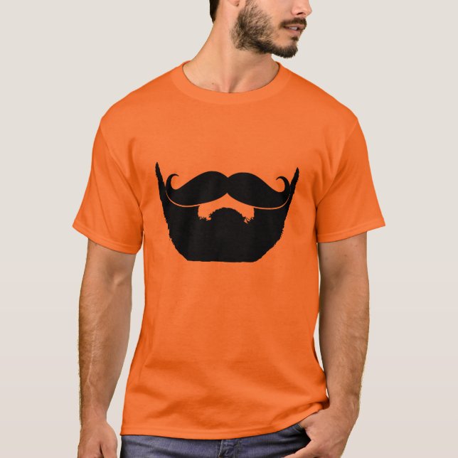 Beard and Moustache T-Shirt (Front)