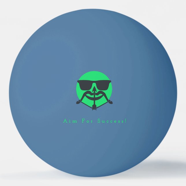 Beard & Arrow Ping Pong Ball (Front)