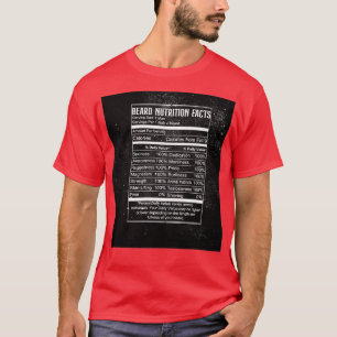 Beard Bear Never Mess With Nutrition Facts T-Shirt