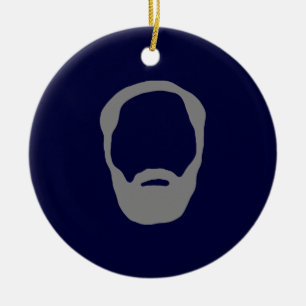 beard ceramic tree decoration