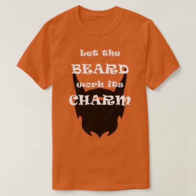 Beard Charm T-Shirt (Design Front)