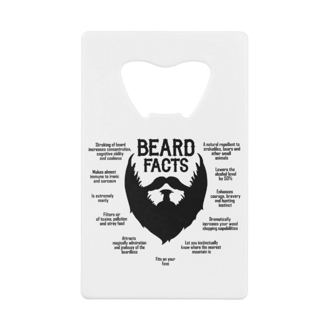 Beard Facts (black) (Front)
