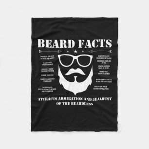 Beard Facts Fleece Blanket