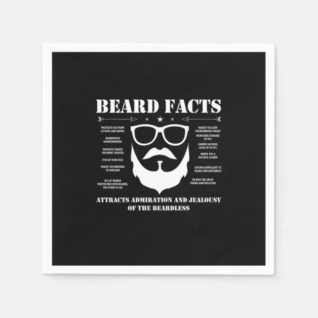 Beard Facts Napkin (Front)