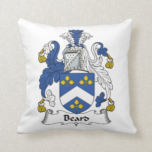 Beard Family Crest Cushion