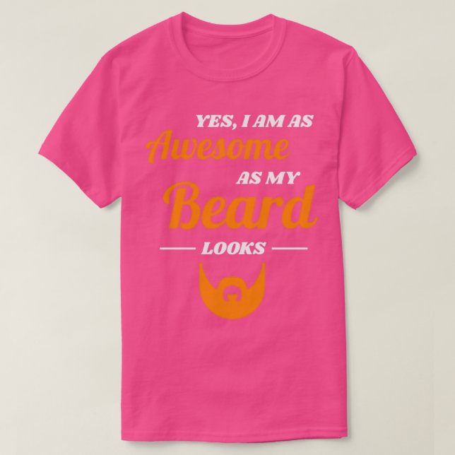 Beard Full Moustache Men Gift 21 T-Shirt (Design Front)