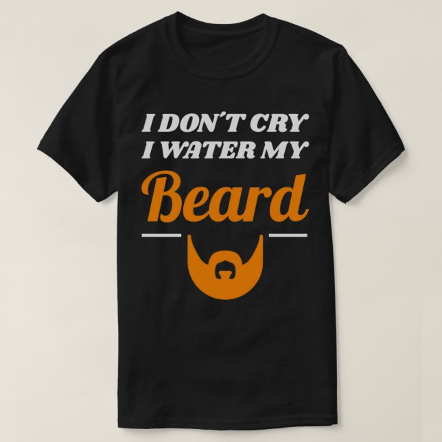 Beard Full Moustache Men Gift T-Shirt (Design Front)