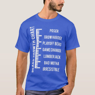 Beard Growth Chart 10 T-Shirt