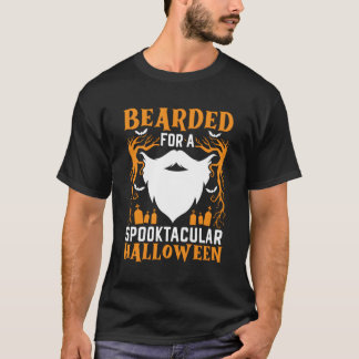 Beard Halloween Trick Or Treat Moustache Bearded T-Shirt