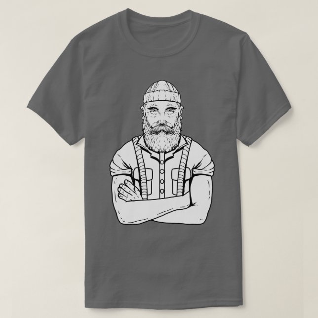 Beard Hipster Men Full Beard Beards Bearded 4 T-Shirt (Design Front)