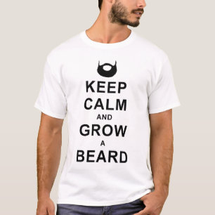 Beard Keep Calm Shirt Black Logo