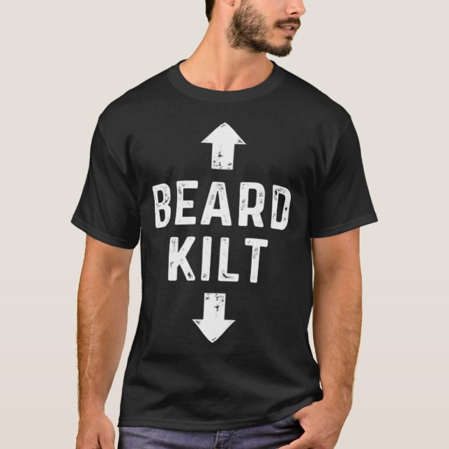 Beard Kilt Scottish T-Shirt (Front)