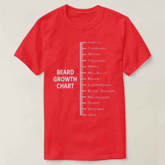 Beard Length 1 T-Shirt (Design Front)