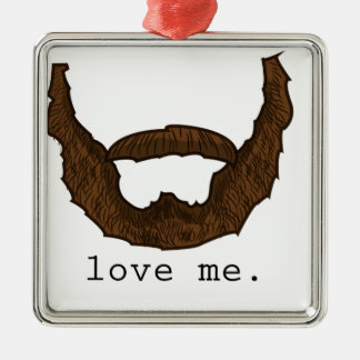 Beard Love Me Graphic Metal Tree Decoration