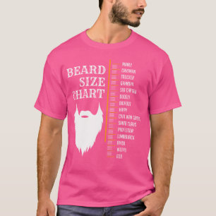 Beard Measurement Char Beard Length Growth Chart T-Shirt