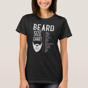 Beard Measurement Char Beard Length Growth Chart T-Shirt