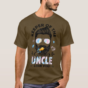 Beard Men Keeper Of Gender Uncle Loves You Gender T-Shirt