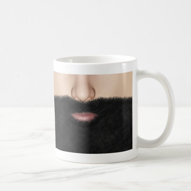 Beard Mouth and Nose Coffee Mug (Right)