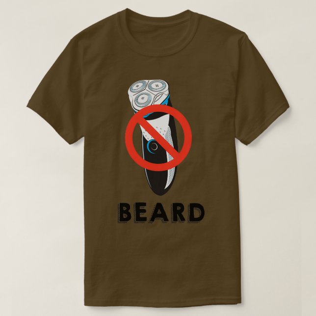 Beard No Razor Classic TShirt (Design Front)