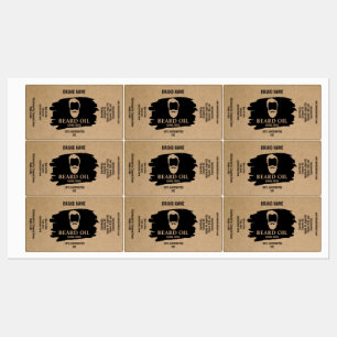 Beard Oil Label template package product package
